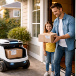Beyond the Drop-Off: AI-Driven Communication Strategies for Mobile Delivery Robots